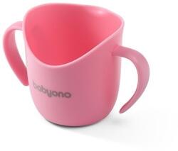BabyOno BabyOno, Flow, cana ergonomica pentru copii, 120 ml, roz