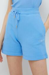 Tommy Hilfiger rövidnadrág női, sima, magas derekú - kék L