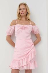GUESS ruha rózsaszín, mini, egyenes - rózsaszín L - answear - 31 990 Ft
