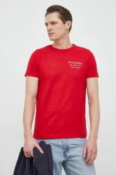 Tommy Hilfiger pamut póló piros, nyomott mintás - piros S - answear - 9 585 Ft