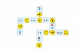 Learning Resources Joc pentru copii Dominoul Timpului Learning Resources, 36 piese, 2 - 4 jucatori (LSP2528-UK) Joc de societate
