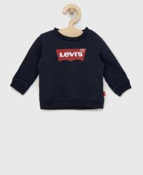 Levi's gyerek melegítőfelső pamutból sötétkék, nyomott mintás - sötétkék 74