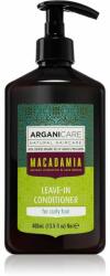 Arganicare Macadamia balsam fără clătire, cu efect de netezire pentru păr creț 400 ml