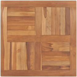 vidaXL Blat de masă pătrat, 80 x 80 x 2, 5 cm, lemn masiv de tec (48990)