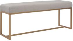 vidaXL Bancă, gri, 120 cm, catifea (247563)