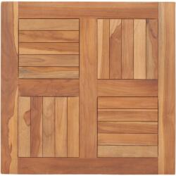 vidaXL Blat de masă, 60 x 60 x 2, 5 cm, lemn masiv de tec (48988)
