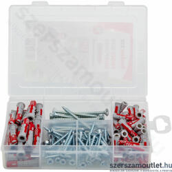 Fischer Profi-Box DUOPOWER Műanyag dübel + csavar készlet [160db/doboz] [1db] (538622) (538622FIS)