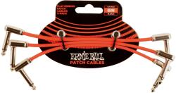 Ernie Ball 6" Flat Ribbon Patch Cable Red 3-Pack