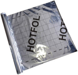  HOTFOL négyzetrácsos, hőtükrös padlófűtés-alátétfólia - 100 cm széles 50 m2/csomag 92-NHPA50 (92-NHPA50)