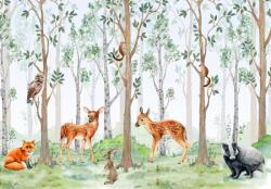 Consalnet Állatok az erdőben poszter, fotótapéta, Vlies (104 x 70, 5 cm) (C1-14213VEM)