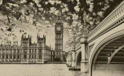 Consalnet Big Ben poszter, fotótapéta, Vlies (104 x 70, 5 cm) (C1-845VEM)
