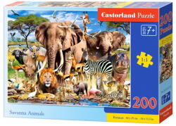Castorland 200 db-os puzzle - A szavanna állatai (B-222155) (B-222155)
