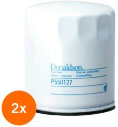 Donaldson Set 2 x Filtru Combustibil P550127, Lungime 85 mm, Diametru Exterior 78.3 mm, Filet M20 x 1.5, Finetea 17 , Donaldson (RAJ-2XP550127)