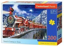 Castorland B-222254 - Mikulás vonat - 200 db-os puzzle