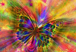 Bluebird Puzzle 90356 - Colorful Butterfly - 1000 db-os puzzle