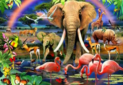 Bluebird Puzzle 90358 - African Savannah - 1000 db-os puzzle (90358)