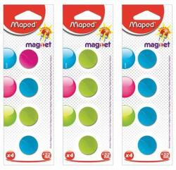 Maped Mágnes, kerek, 22 mm, MAPED, vegyes színek (052200) - pepita