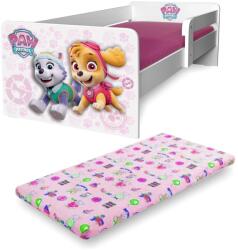 Oli's Pat Fetite 2-12 ani Paw Patrol Pink P1 Cu Saltea cu lana 160x80 Si Protectie Laterala - Pc-p-mk--paw-pnk-p1-80 (PC-P-MK--PAW-PNK-P1-80)