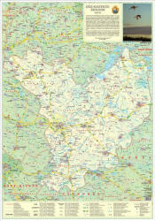 Stiefel Jász-Nagykun-Szolnok megye térkép faléces, fóliázott falitérkép Stiefel 70 x 100 cm