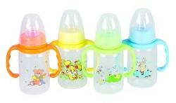 Baby Bruin 1 db Baby Bruin fogantyús cumisüveg 120 ml + Ajándék - sárga színben