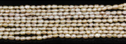  Perle de Cultura Bob de Orez Margele Bijuterii - 2, 5-3, 5 x 2-2, 6 mm - Lungime Sirag 39 cm