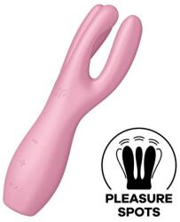 Satisfyer Vibrator Threesome 3 Satisfyer Silicon USB Roz 14 cm Vibrator