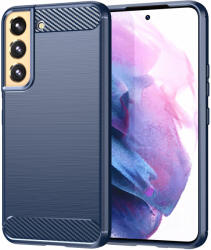 Carcasa Flexible Carbon compatibila cu Samsung Galaxy A34 5G Blue (9145576271834)