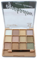 Gulflower Paleta farduri de ochi, Gulflower, Eyeshadow Matte Shimmer, 12 culori, 03