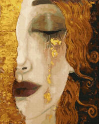 Ipicasso Set pictura pe numere, cu sasiu, Lacrimi aurii - Klimt, 40x50 cm (PC4050771)