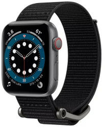 Spigen Apple Watch 4/5/6/7/SE, okosóra szíj, szövet, fekete, 42/44/45mm, Spigen - gsmlive