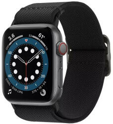Spigen Apple Watch 4/5/6/7/SE, okosóra szíj, szövet, fekete, 38/40/41mm, Spigen - gsmlive