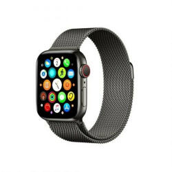Mercury fekete okosóra fém szíj, Apple Watch 4/5/6/7/SE 42mm