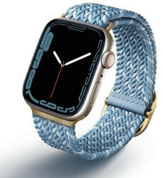 UNIQ Apple Watch 4/5/6/7/SE, okosóra szíj, kék, fonott, 38/40/41mm, UNIQ - gsmlive