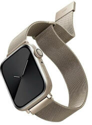 UNIQ Apple Watch 4/5/6/7/SE, okosóra szíj, fém, ezüst "starlight" , 42/44/45mm, UNIQ - gsmlive
