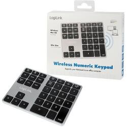 LogiLink Keypad, Bluetooth 3.0, 35 keys, aluminum (ID0187)