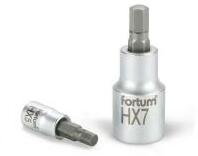 Fortum bitdugófej, imbusz, 1/2", 61CrV5/S2, mattkróm; 12mm (HX12), 55mm (4700612) - primanet