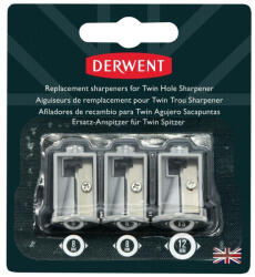 Derwent Rezerva ascutitoare electrica DERWENT Professional, pentru 2302332, 3 buc/ set, gri (DW2302353)