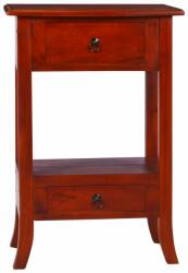 vidaXL Masă consolă, maro clasic, 50 x 30 x 75 cm, lemn masiv de mahon (288877)