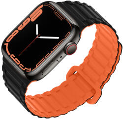 Hoco Apple Watch 38 / 40 / 41 mm Hoco WA06 flexibilis mágneses szilikon szíj fekete