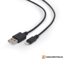  USB Apple Lightning 300cm fekete GEMBIRD CC-USB2-AMLM-10 iPhone iPad kábel
