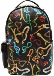 Seletti Hátizsák TOILETPAPER SNAKES 43 cm, fekete, Seletti (SLT02351)
