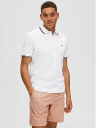 Selected Homme Tricou polo 16087840 Alb Regular Fit