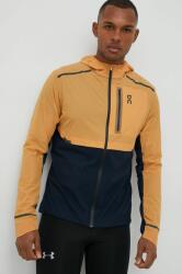 On-running jachetă de alergare Weather culoarea portocaliu 9BYY-KUM15R_22X