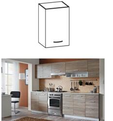TEMPO KONDELA Konyhaszekrény felső, tölgyfa sonoma / fehér, CYRA NEW G 30