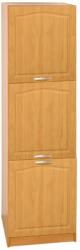 TEMPO KONDELA Magas konyhaszekrény, jobb, égerfa, LORA MDF NEW KLASIK S40/210/57