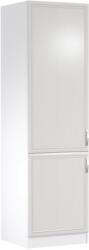 TEMPO KONDELA Hűtő beépítő konyhaszekrény D60ZL, balos, fehér/sosna Andersen, SICILIA - kondela