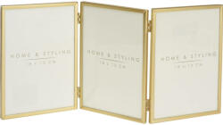 Home Styling Collection Cadru multiplu pentru 3 fotografii, pliabil, 18 x 13 cm (NBE001030)