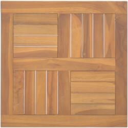 vidaXL Blat de masă, 50x50x2, 5 cm, lemn masiv de tec, pătrat (316156) - comfy