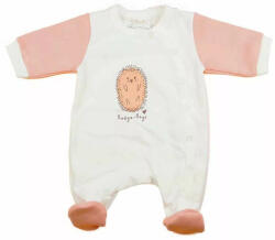  Belül bolyhos elöl patentos hosszú ujjú baba rugdalózó süni mintával (62)