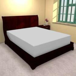 Ralex Husa de pat cu elastic din poliester alb - 180 x 200 cm